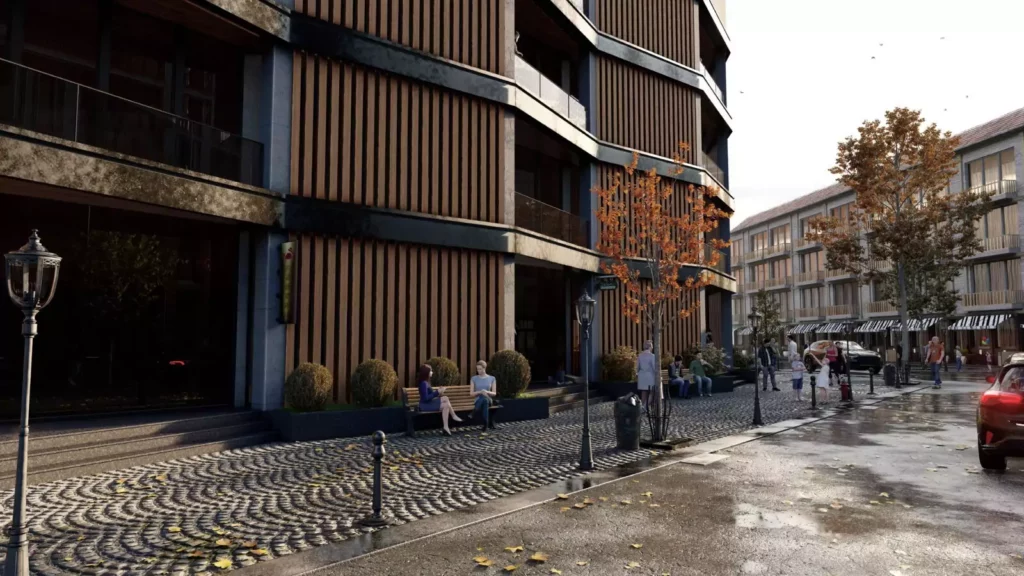 Immeuble de logements à façade en lames de bois, architecture Sevid Build